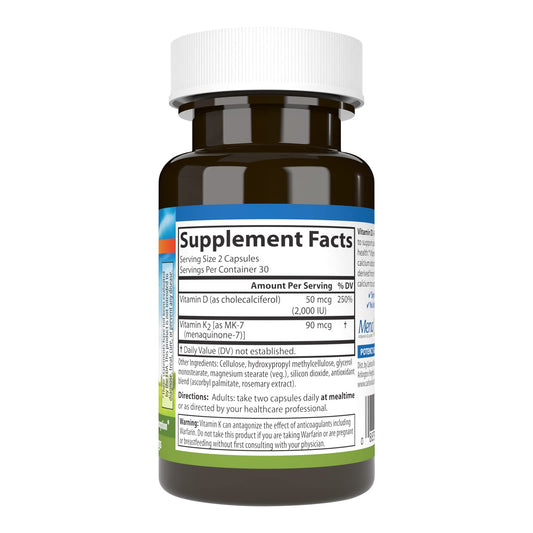Suplemento d3 y k2 carlson para huesos fuertes