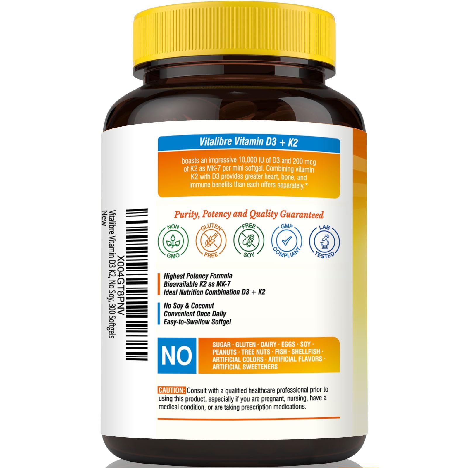 Suplemento D3 y K2 Vitalibre ayuda sistema cardiovascular