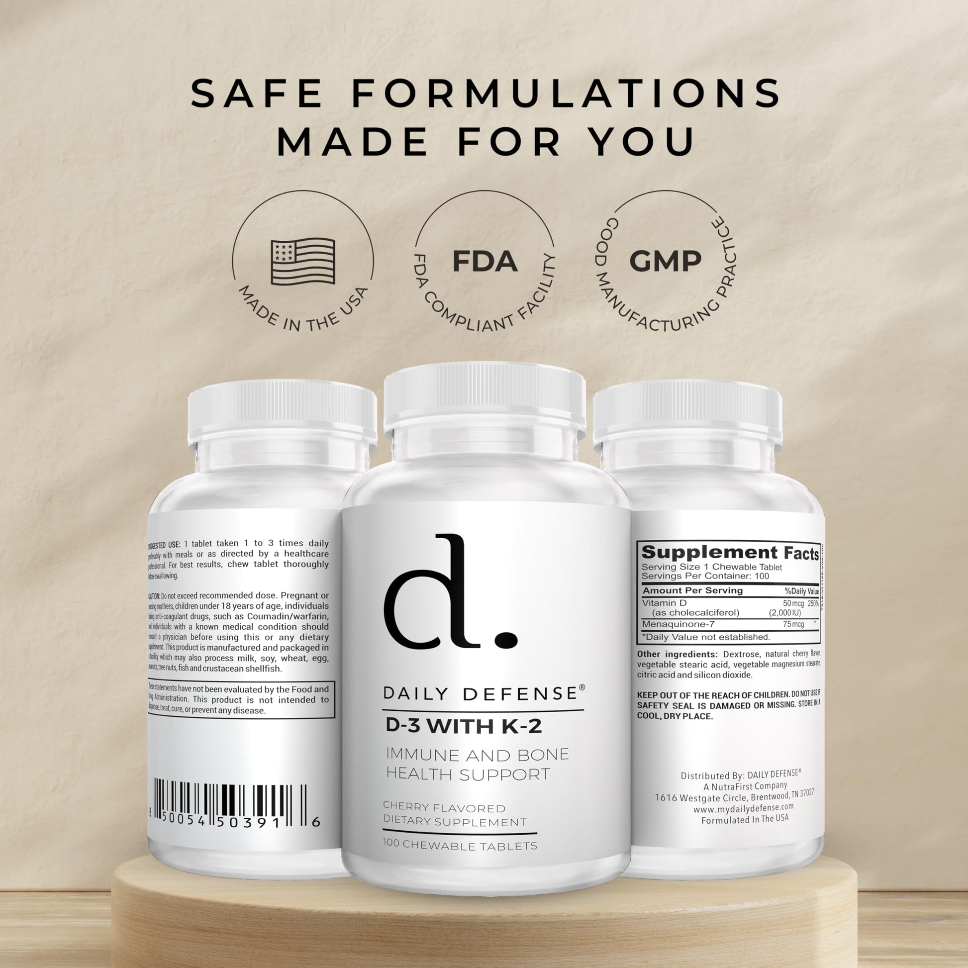 Suplemento daily defense para salud cardíaca y sistema inmune