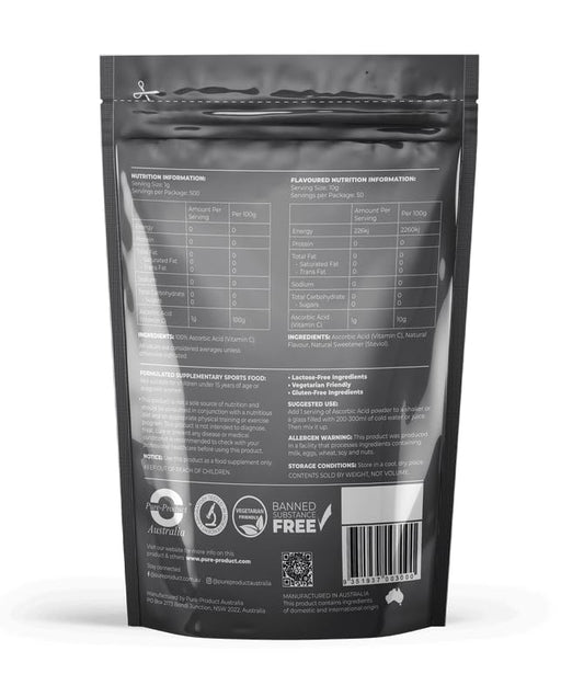 Suplemento de Ácido Ascórbico 500g