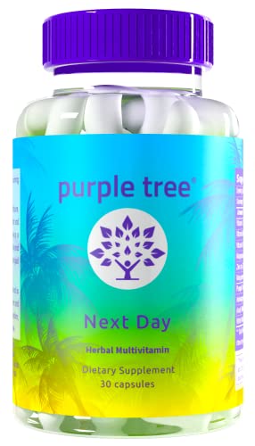 Suplemento Día Siguiente de Purple Tree, 30 cápsulas