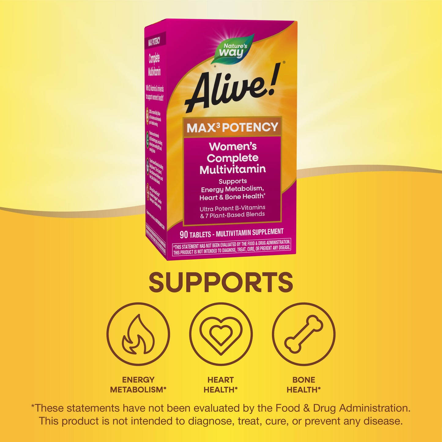 Suplemento diario Alive! para energía y salud