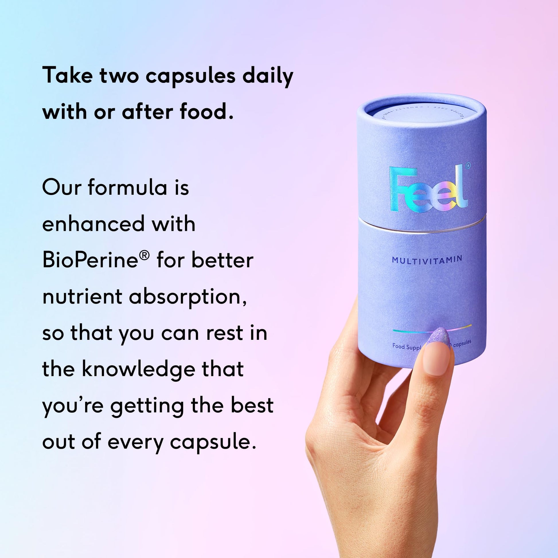 Suplemento diario FEEL Multivitaminas con vitaminas esenciales