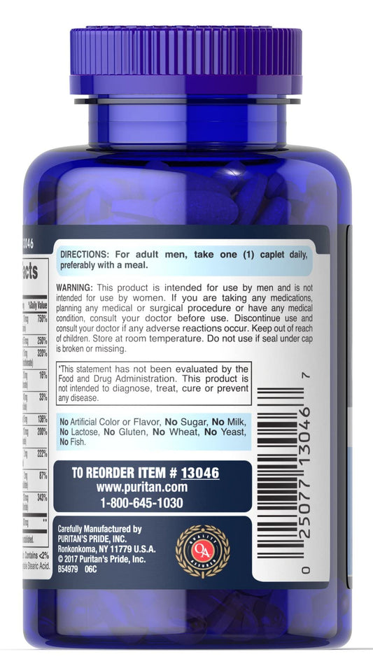 Suplemento diario multivitamínico para hombres
