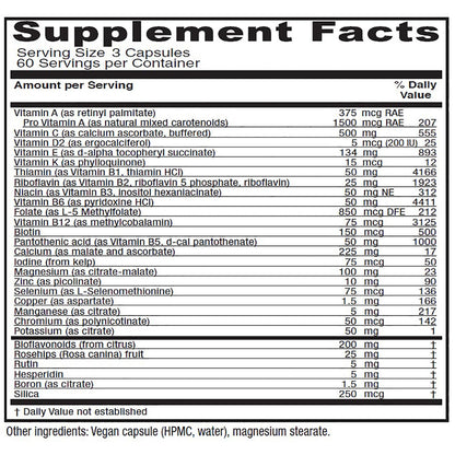 Suplemento diario multivitamínico Vitanica para mujeres.