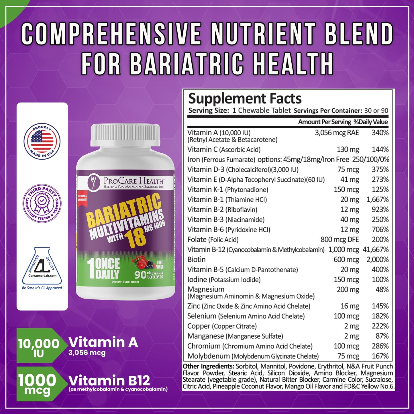 suplemento dietético bariátrico sabor ponche de frutas