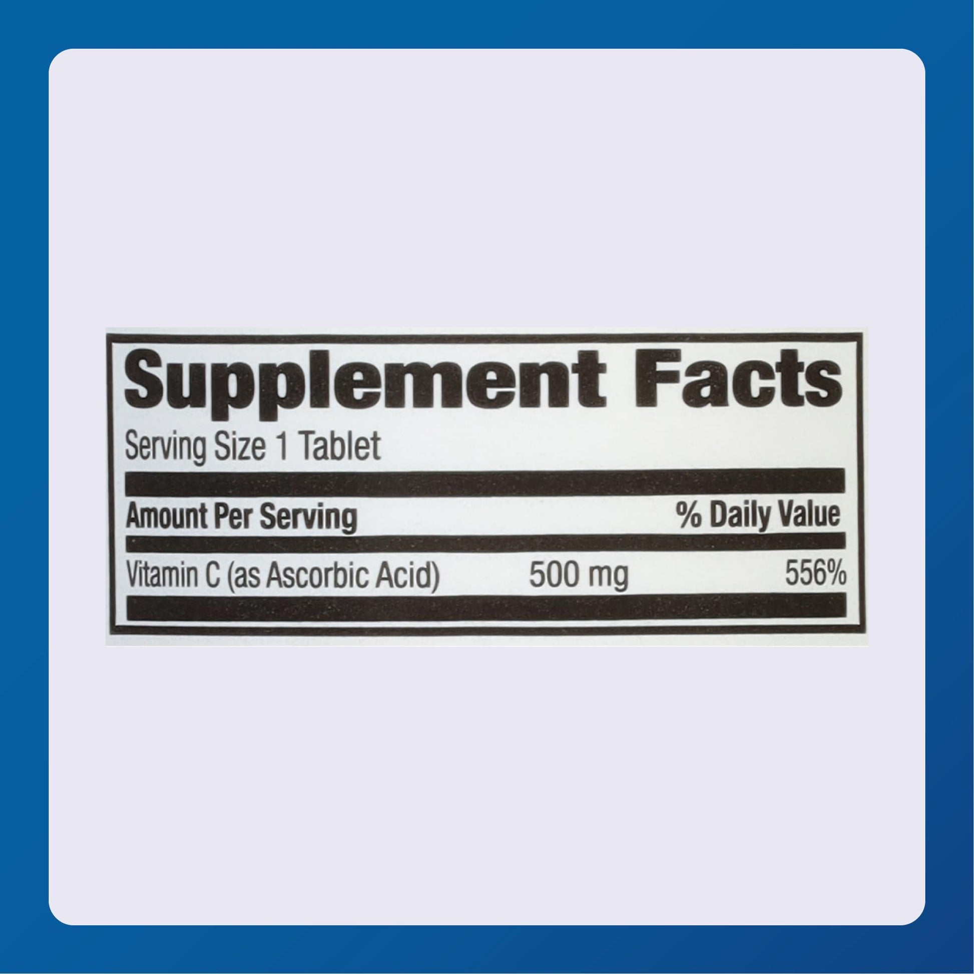Suplemento dietético Major vitaminas C 500 mg tabletas