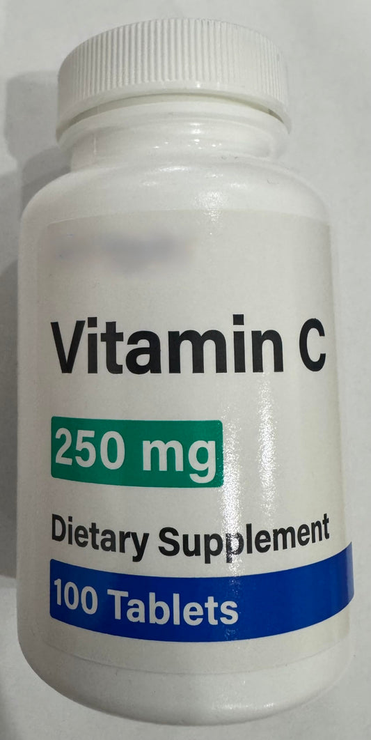 Tabletas de vitamina C 250 mg Generic