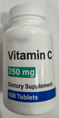 Tabletas de vitamina C 250 mg Generic