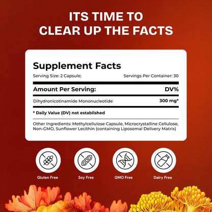 Suplemento dihidronicotinamida mononucleótido NMNH 300mg