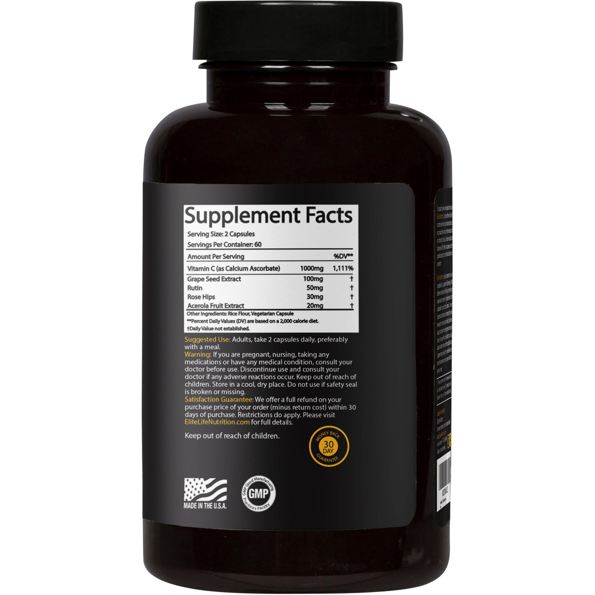 Suplemento Elite-C para digestión suave y alta absorción
