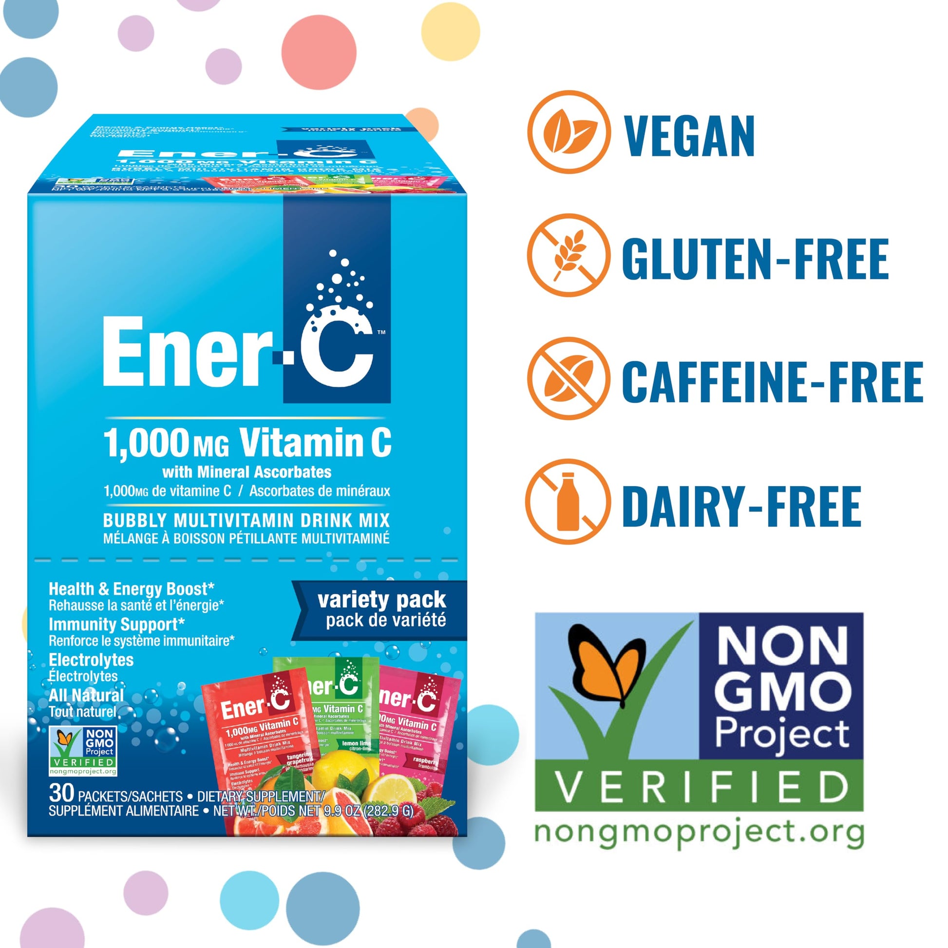 Suplemento Ener-C natural energía y soporte inmune