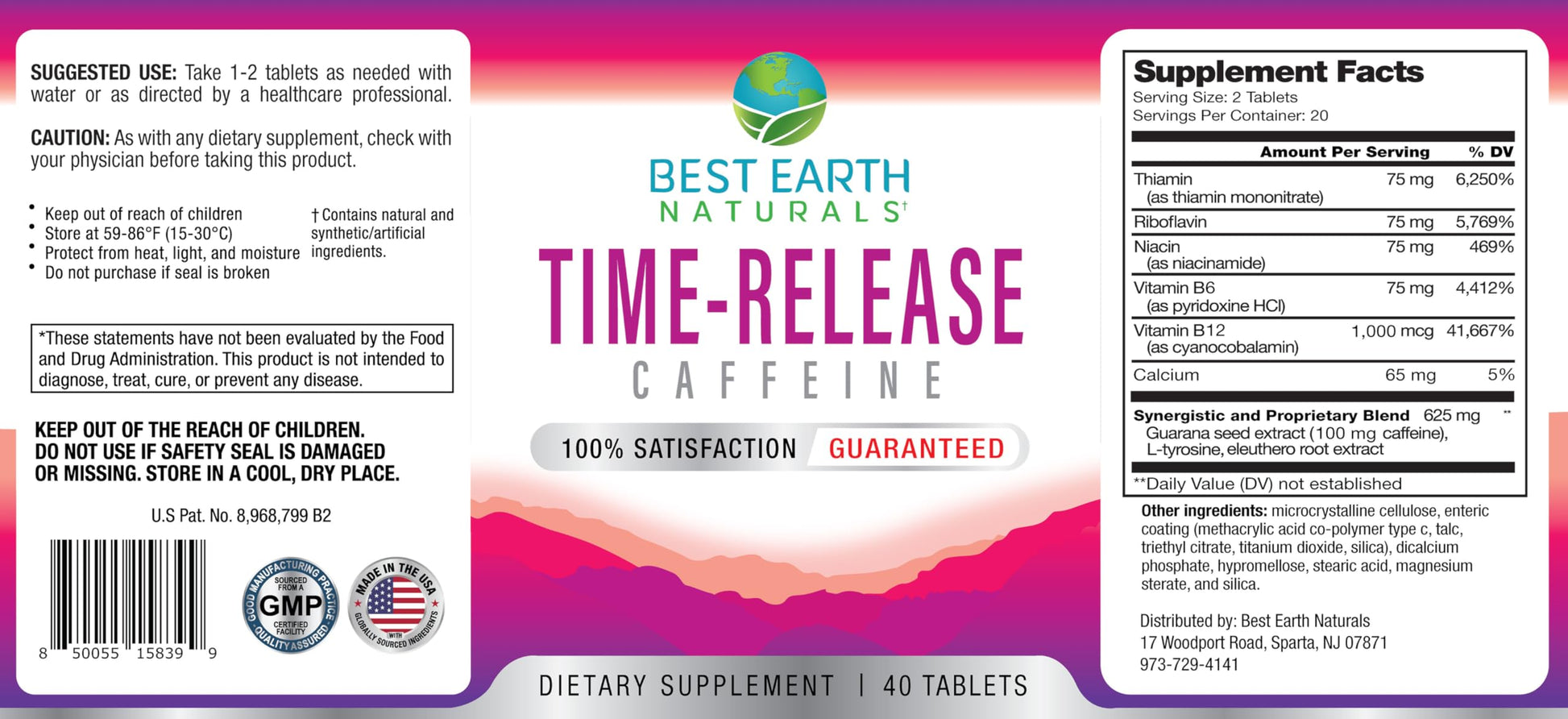 Suplemento energético para hombres y mujeres Best Earth Naturals