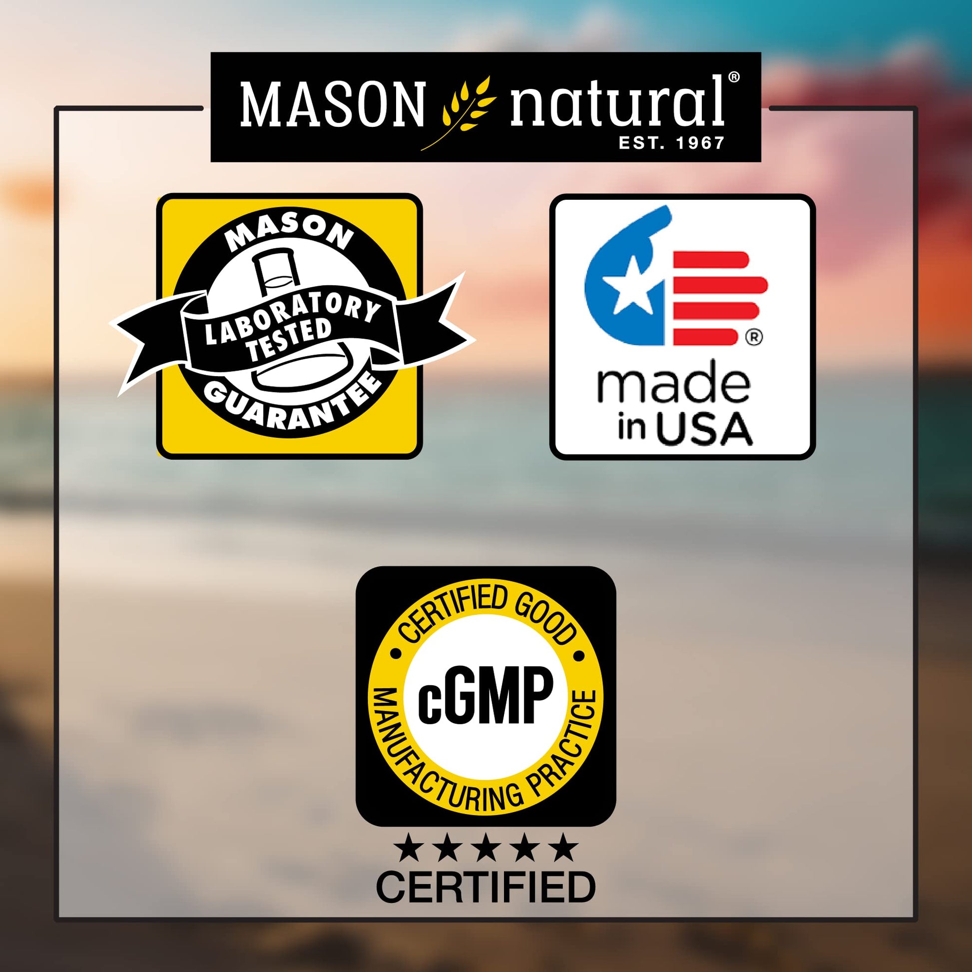 Suplemento energético MASON NATURAL para hombres 60 tabletas