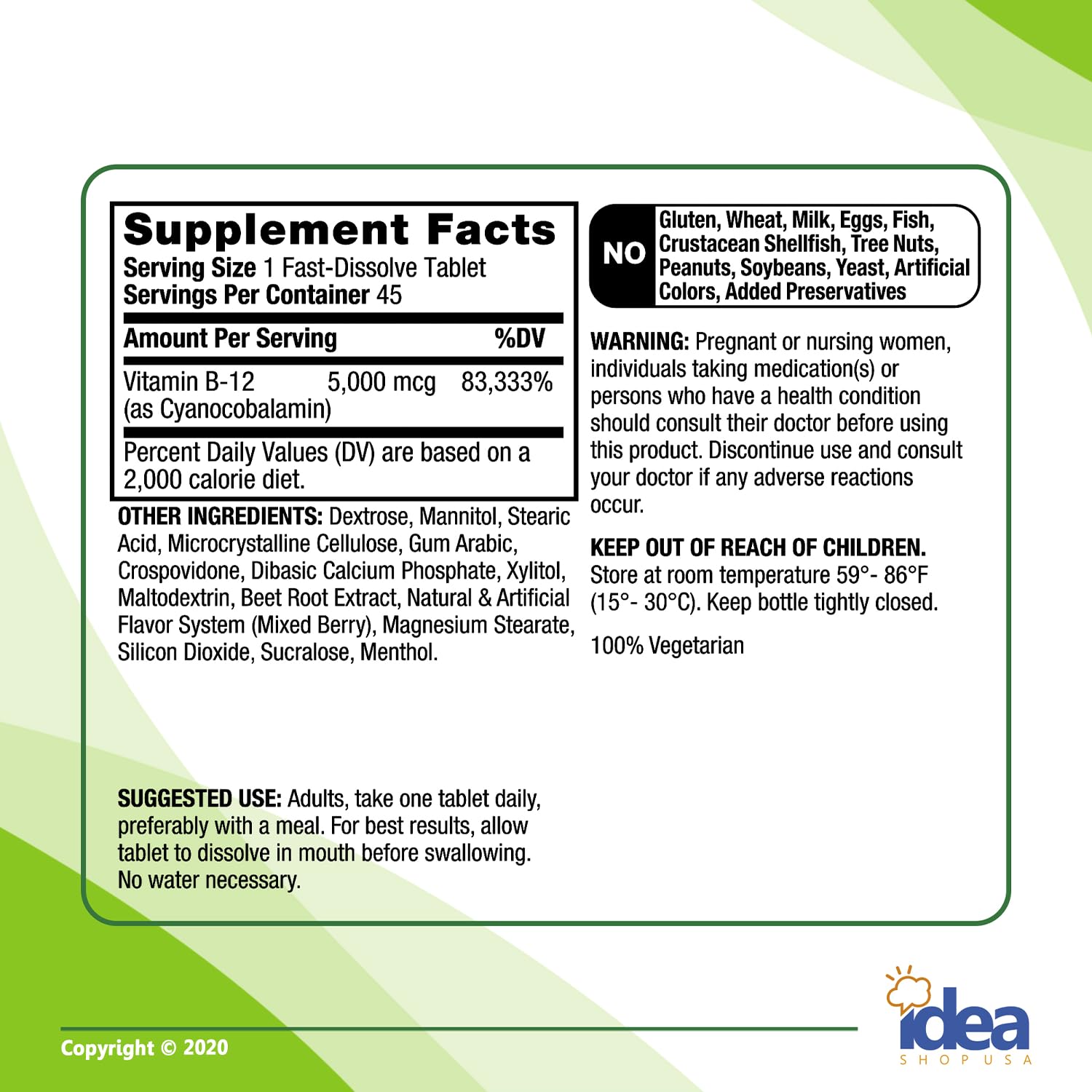 Suplemento energético de vitamina B12 sabor cereza