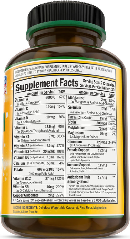 Suplemento para energía y claridad mental Bradeson Naturals