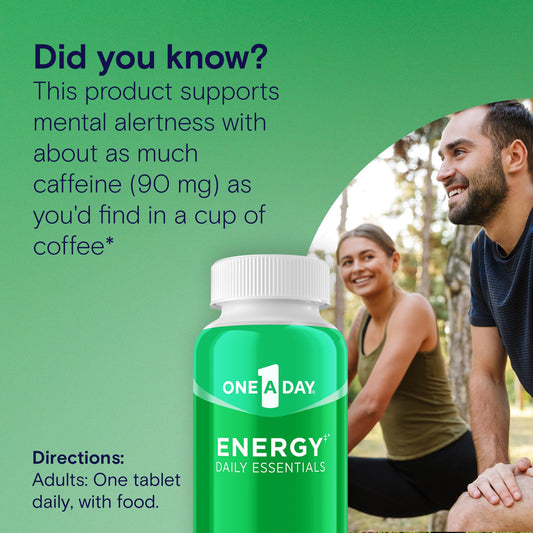 Suplemento de energía diaria con vitaminas y cafeína One A Day