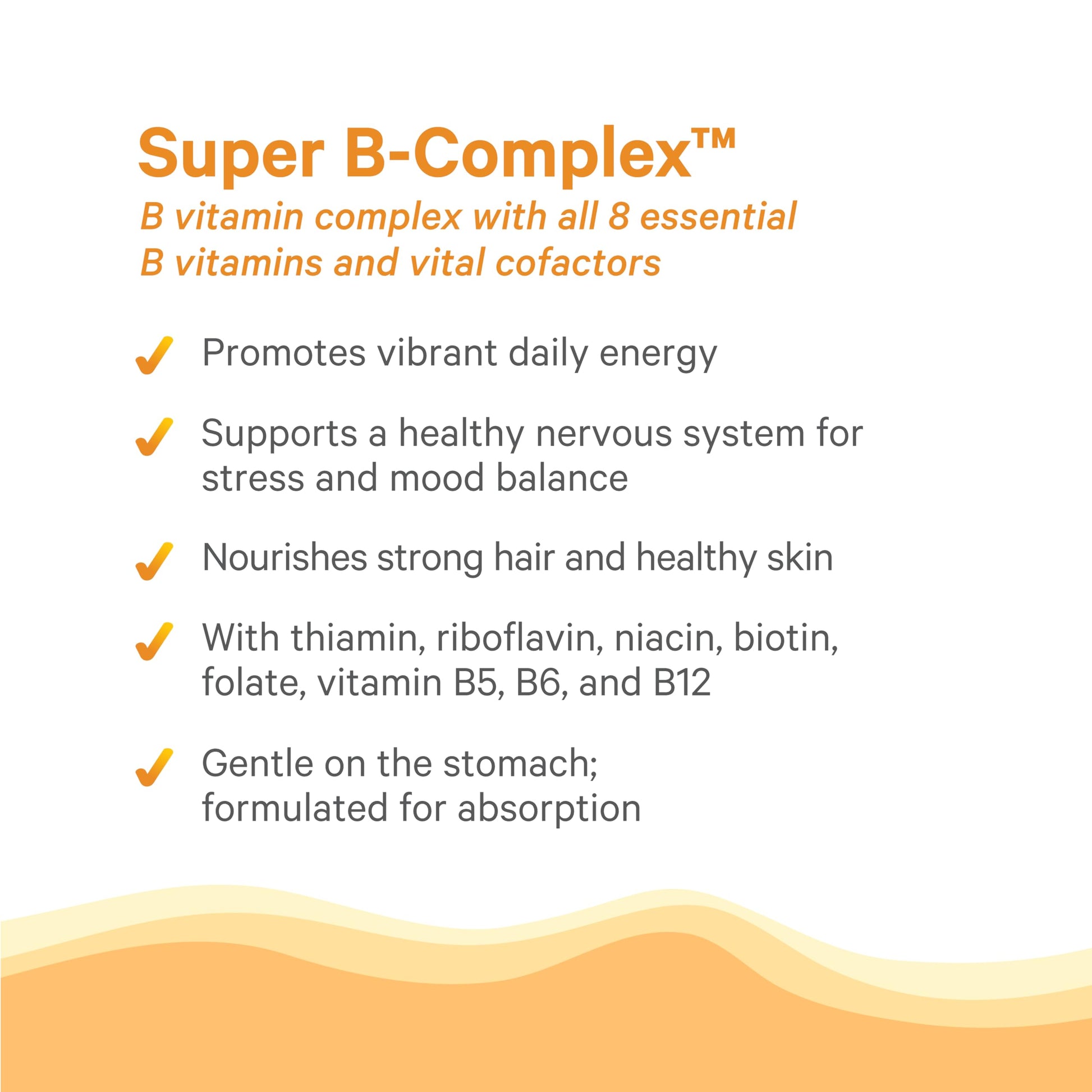 Suplemento energizante PURE SYNERGY vitamina b complejo 60 tabletas