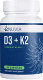Suplemento Enuvia vitamina D3 K2 caja 60 cápsulas vegetales
