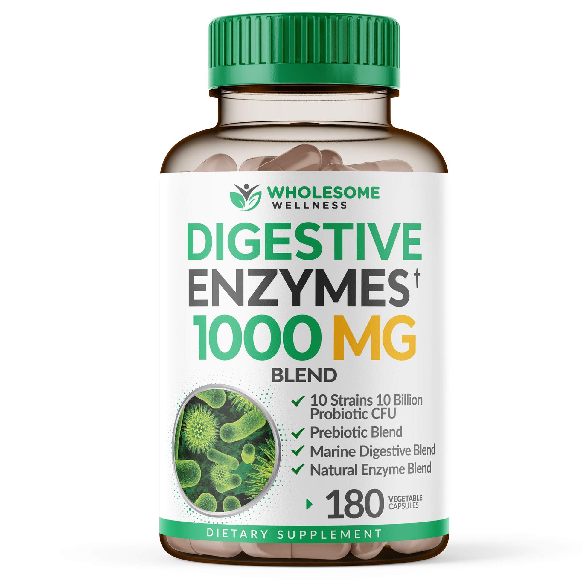 suplemento de enzimas digestivas wholesome wellness