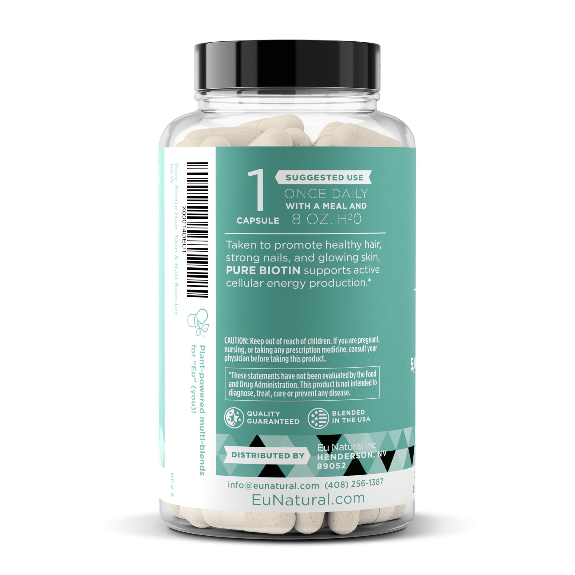 Suplemento Eu Natural biotina para cabello piel uñas fuerte