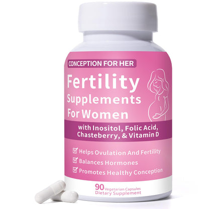 Suplemento fertilidad mujeres 90 cápsulas veganas blister
