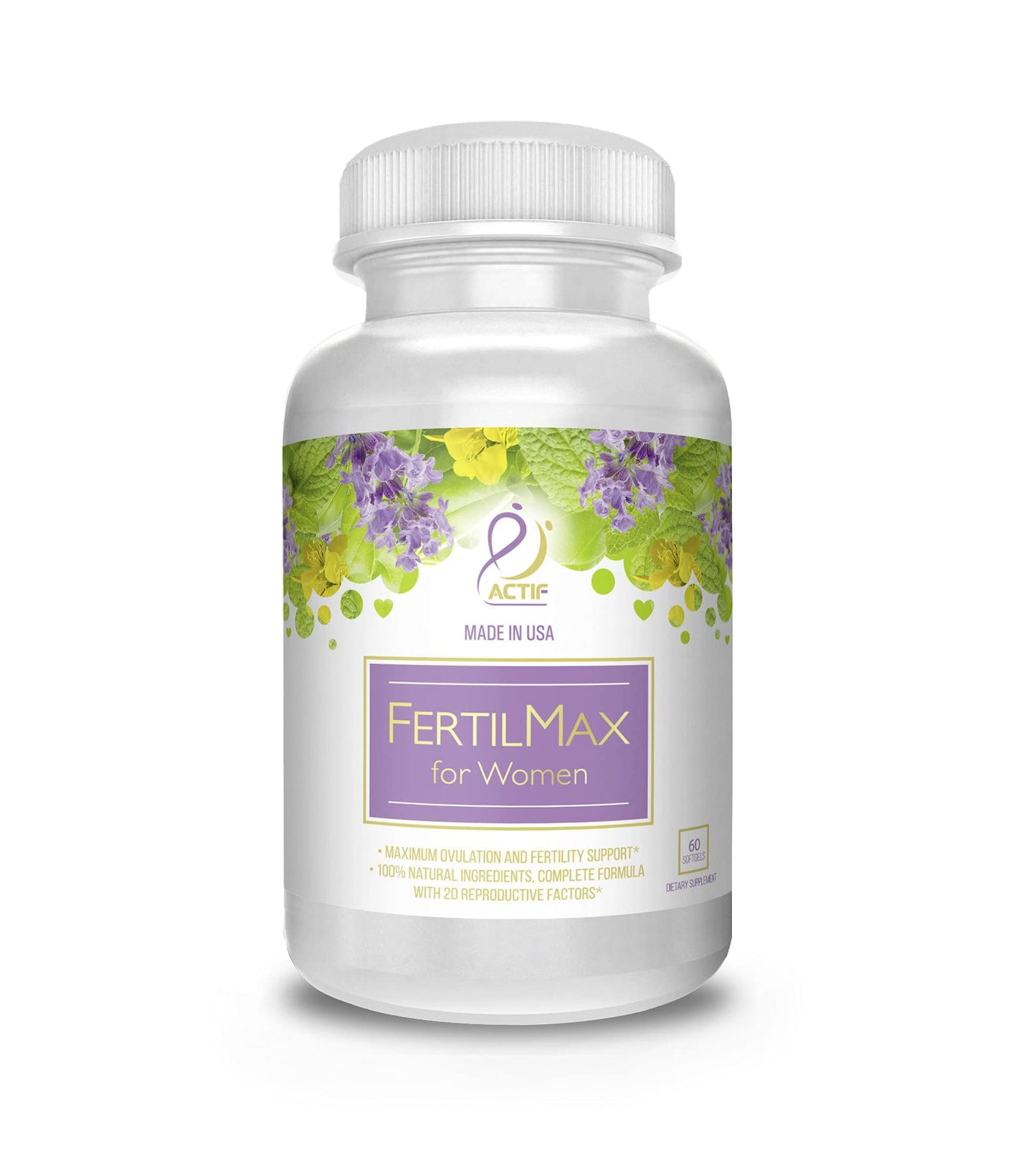 Suplemento FertilMax ACTIF caja y botella