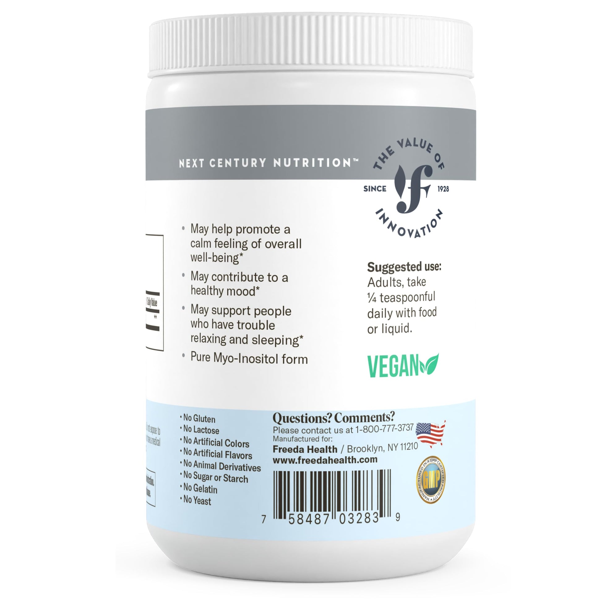 Suplemento FREEDA myo-inositol para salud hormonal y bienestar emocional