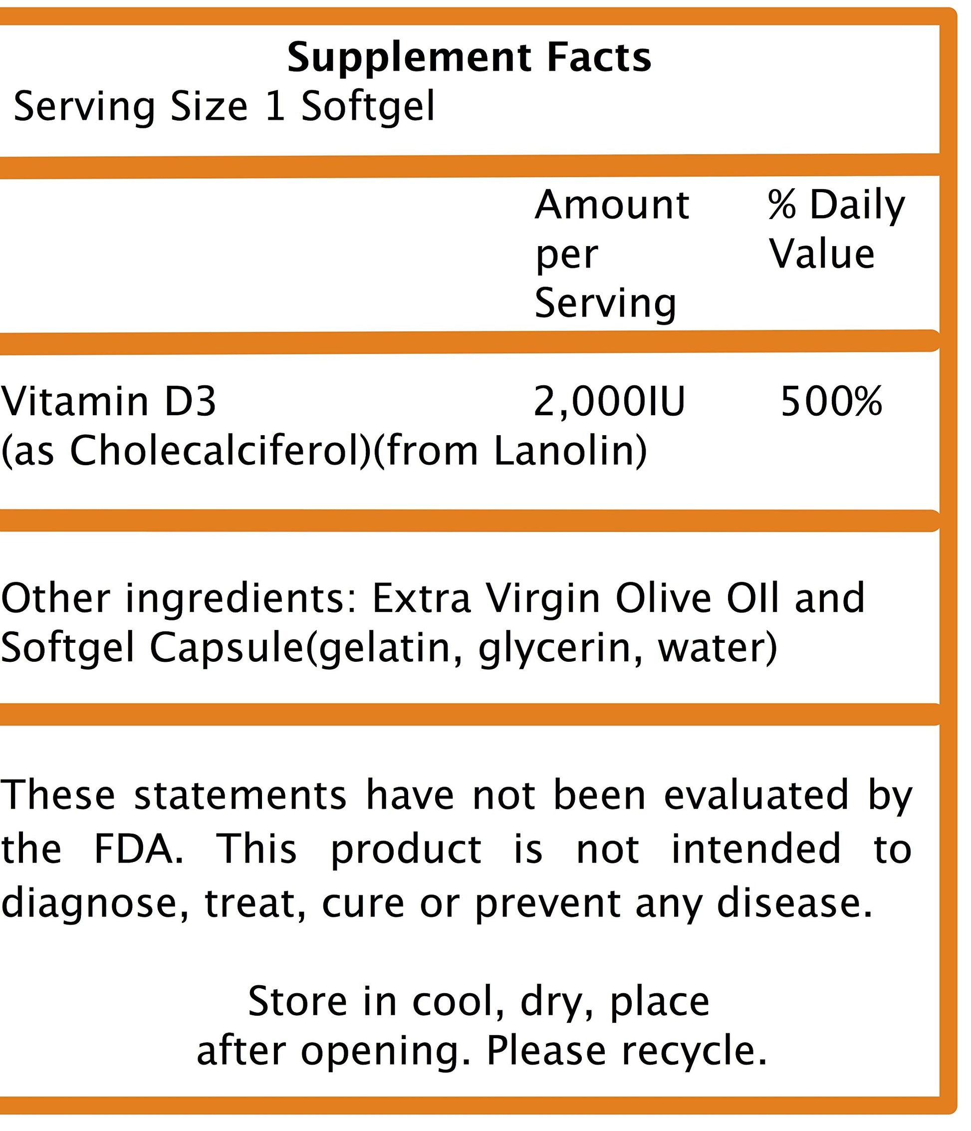 Suplemento Frequency Foods vitamina D3 para huesos fuertes