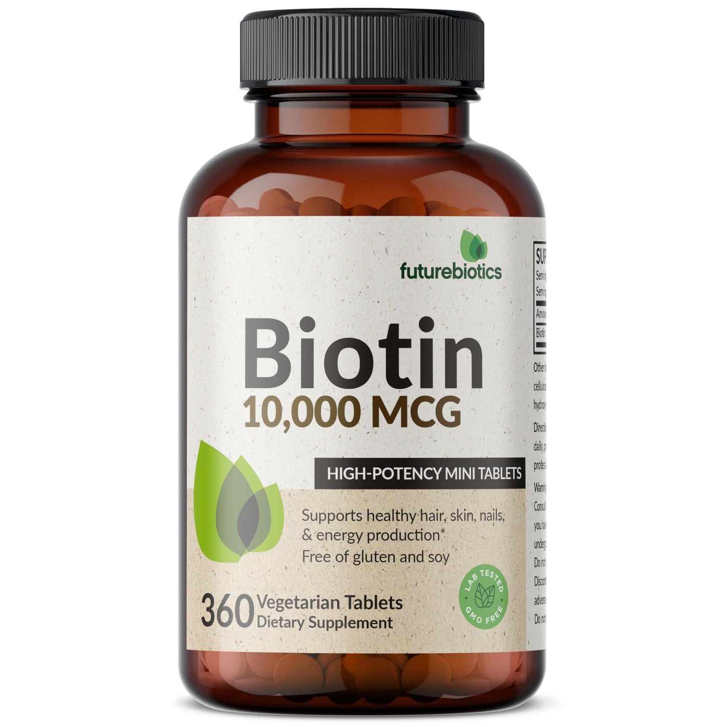 Suplemento Futurebiotics Biotina para cabello piel y uñas