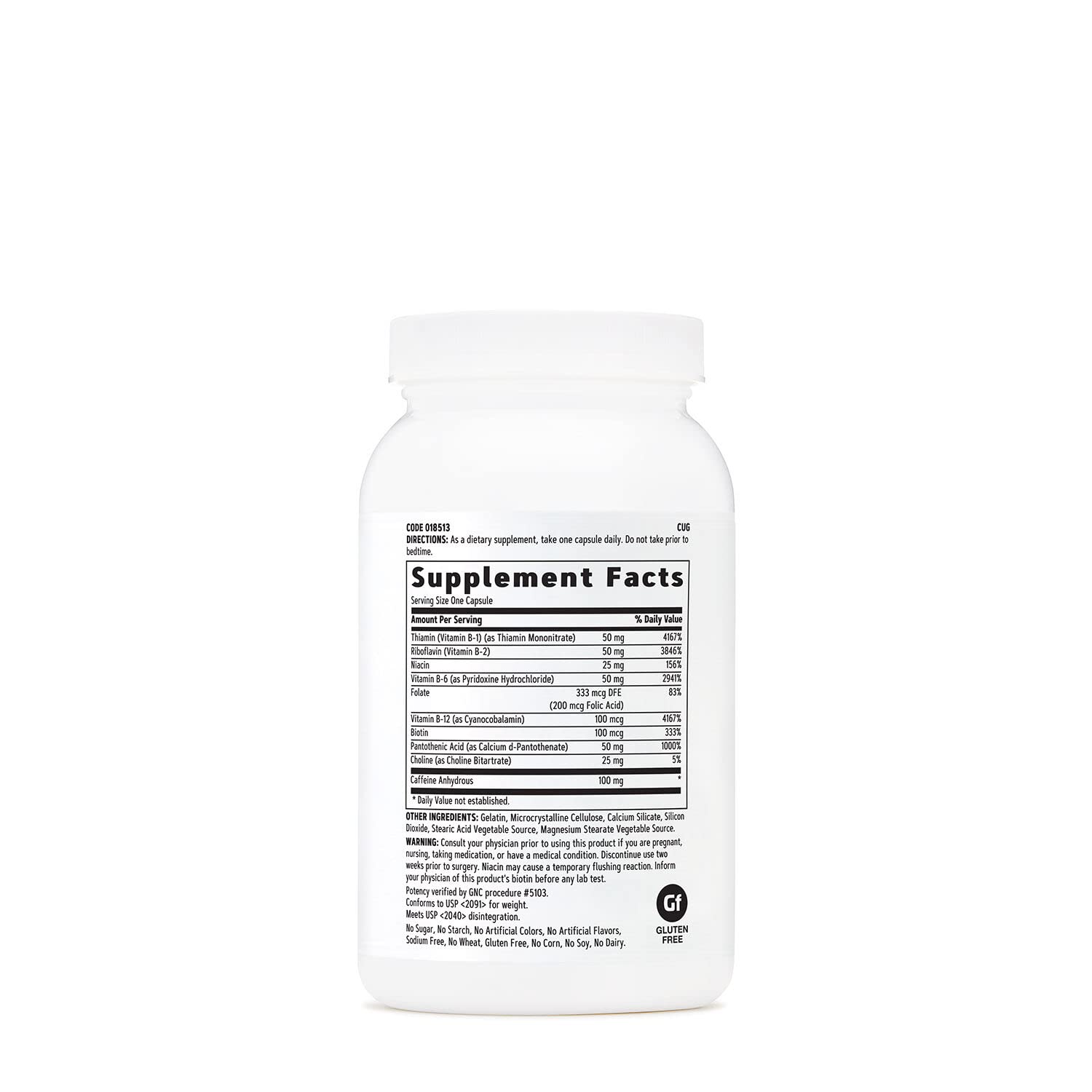 Suplemento GNC para metabolismo y energía con cafeína