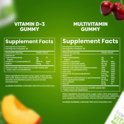 Suplemento de gomas multivitamínicas para digestión post-cirugía