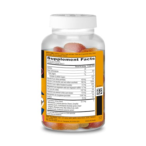 Suplemento gomitas Airborne kids vitamina c anti oxidante 63