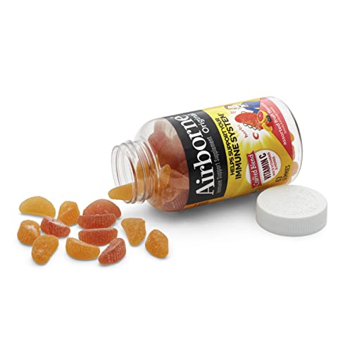 Suplemento gomitas Airborne para niños y adultos vitamina C y E
