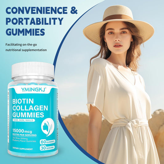 Suplemento gomitas biotina colágeno queratina zinc vitamina c