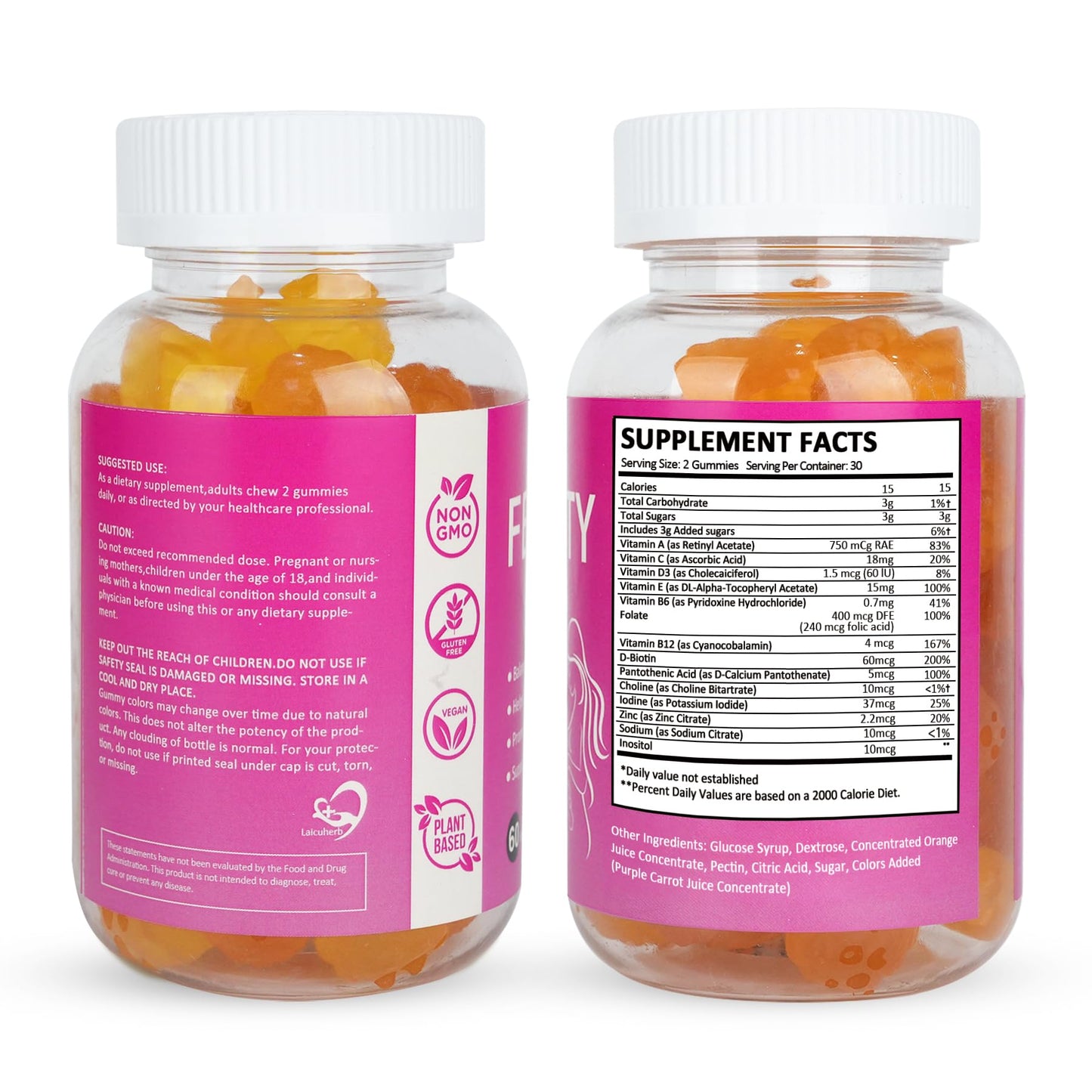 Suplemento gomitas Laicuherb vitaminas prenatales 60 unidades