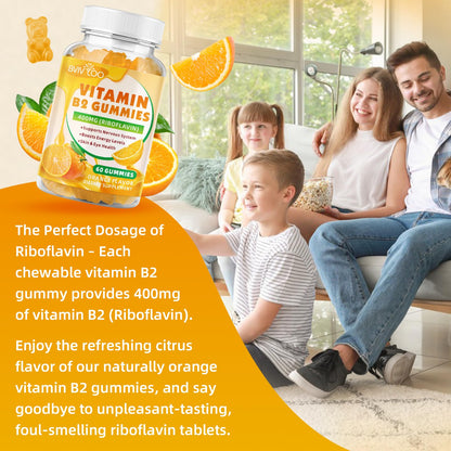 Suplemento gomitas vitamina B2 BVIVLOO riboflavina