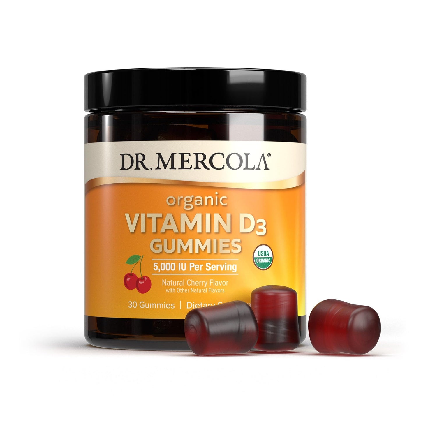 Suplemento gomitas vitamina D3 organicas Dr Mercola 30 unidades