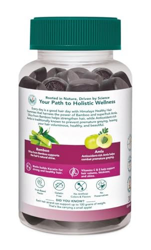 Suplemento en gummies para cabello con amla