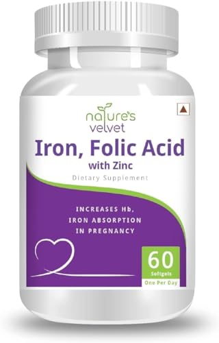 Suplemento hierro ácido fólico zinc 60 cápsulas pub lifecare