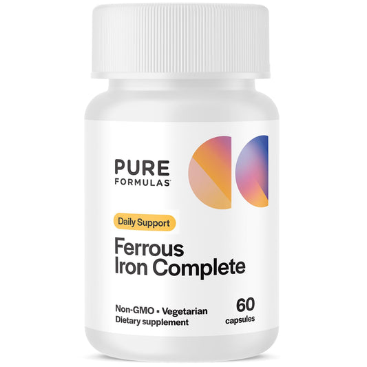 Suplemento de hierro Pure Formulas botella