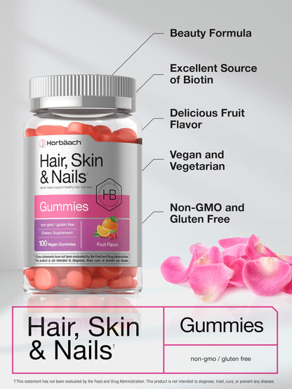 Suplemento Horbäach vitaminas para piel y uñas cuidado especial