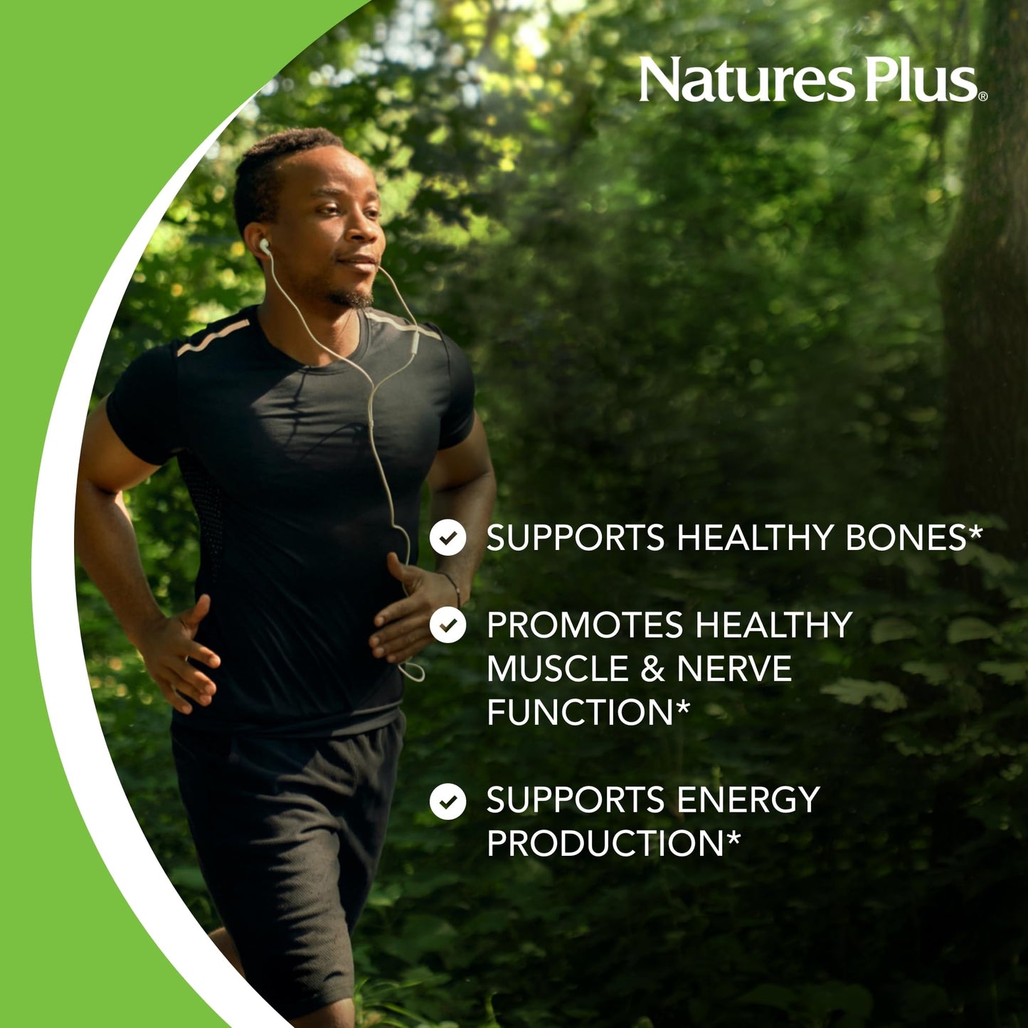Suplemento para huesos y músculos NaturesPlus Cal/Mag