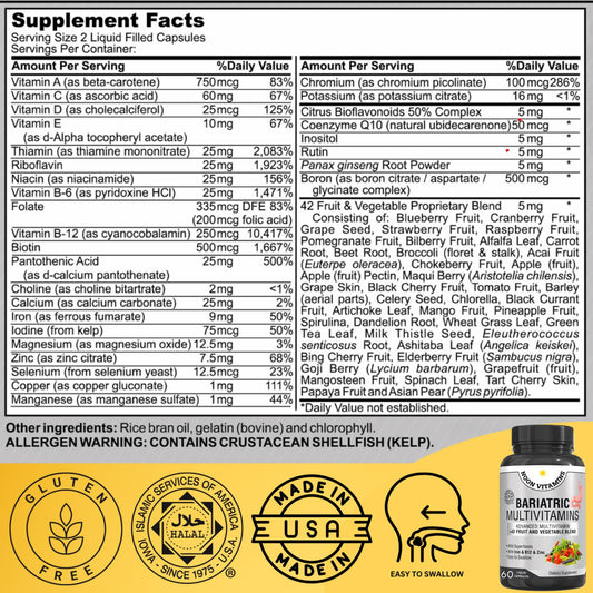 Suplemento con ingredientes naturales y vitaminas