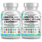 Suplemento inmunológico Quercetina Zinc vitamina C paque de 2 botellas