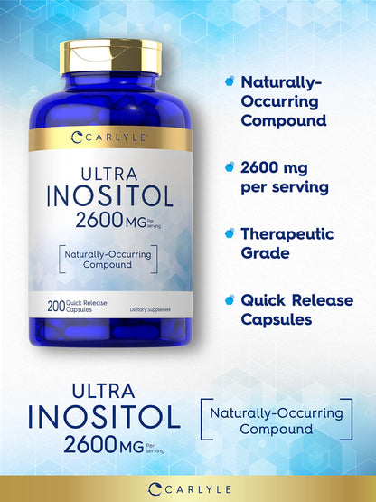 Suplemento de inositol Carlyle sin gluten ni OMG