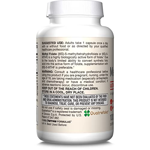 Suplemento Jarrow Formulas en cápsulas metilfolato 1000 mcg