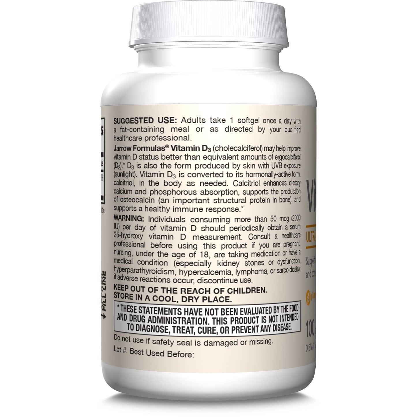 Suplemento jarrow formulas d3 sin gluten