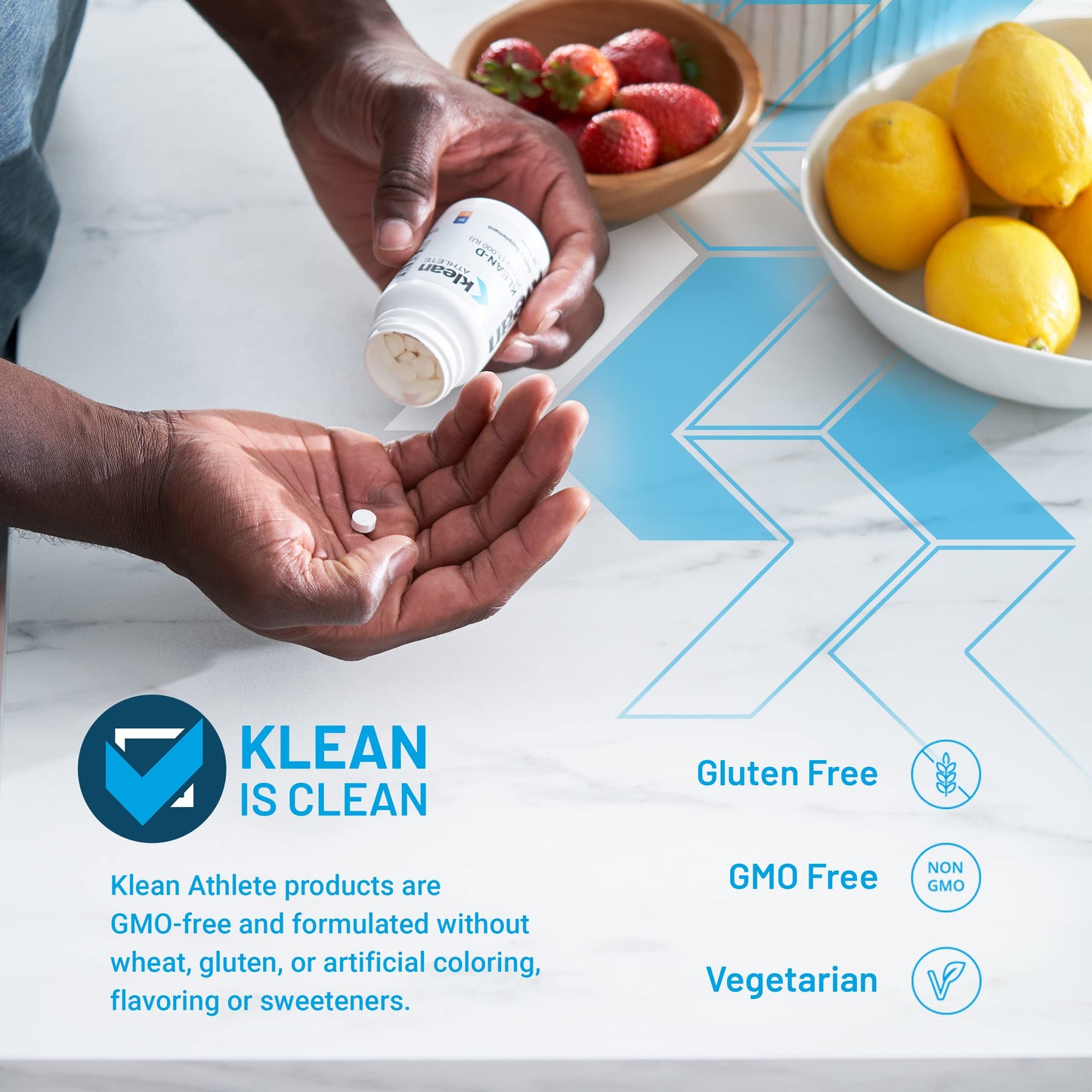 Suplemento Klean ATHLETE Klean-D vitamina d3 5000 ui