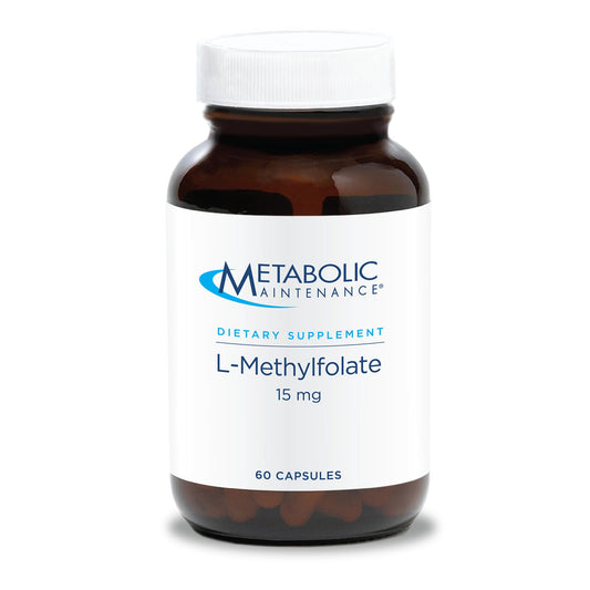 Suplemento L-metilfolato Metabolic Maintenance frasco de 60 cápsulas